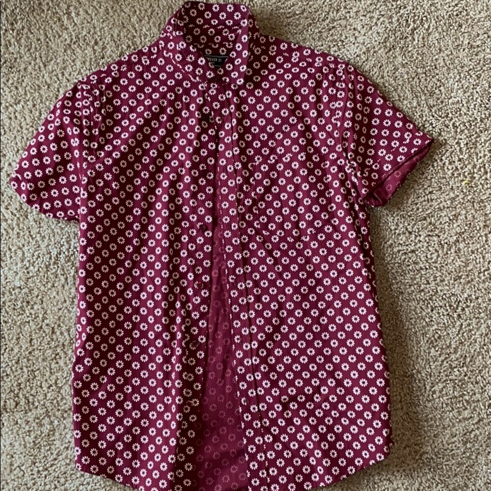 Forever 21 Flower Button Up